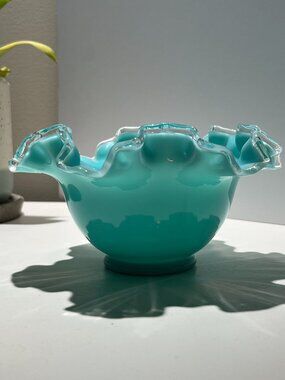 Fenton Blue turquoise wave crest